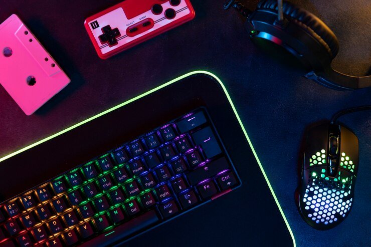 gaming keyboard and mouse pad